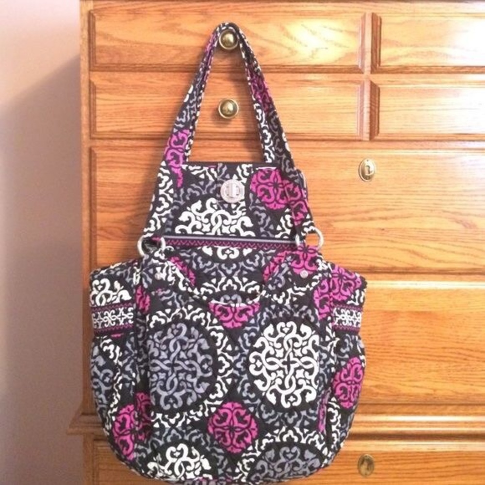 Canterberry magenta glena bag and matching wallet